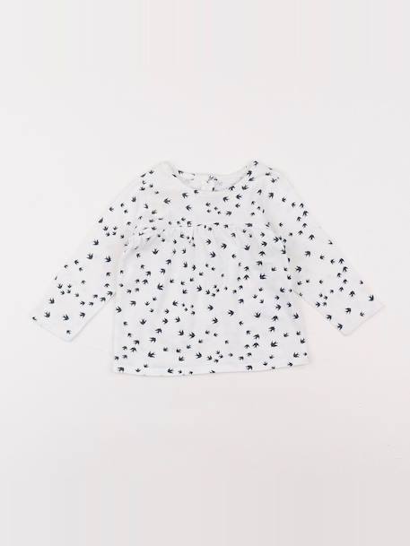 Tee-shirt - 6 mois Blanc, bleu 1 - vertbaudet enfant 
