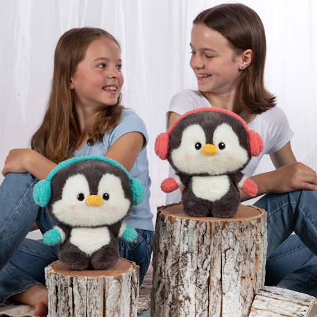 Peluche - pingouin snowy – 23 cm Blanc 2 - vertbaudet enfant 