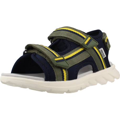 Sandales enfant garçon en textile Bleu c0735+Vert c0938 10 - vertbaudet enfant 