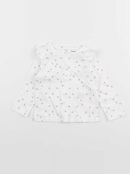 Tee-shirt - 9 mois Blanc 1 - vertbaudet enfant 
