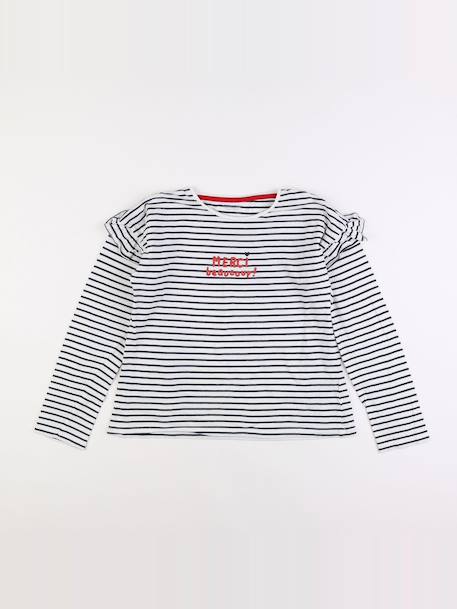 Tee-shirt - 12 ans Blanc, bleu 1 - vertbaudet enfant 