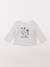 Tee-shirt - 9 mois Blanc, gris 1 - vertbaudet enfant 