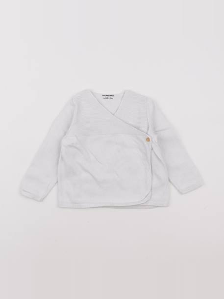 Gilet - 12 mois Blanc 1 - vertbaudet enfant 