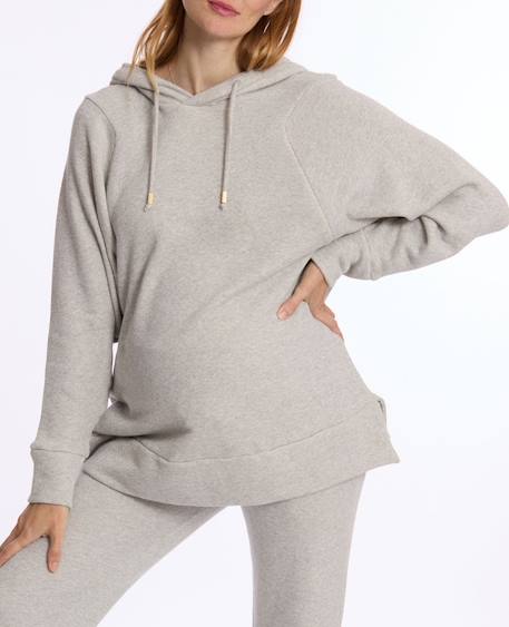 Sweat à capuche de grossesse et d'allaitement billie Gris 3 - vertbaudet enfant 