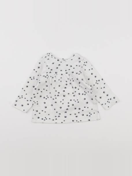 Tee-shirt - 6 mois Blanc, bleu 1 - vertbaudet enfant 