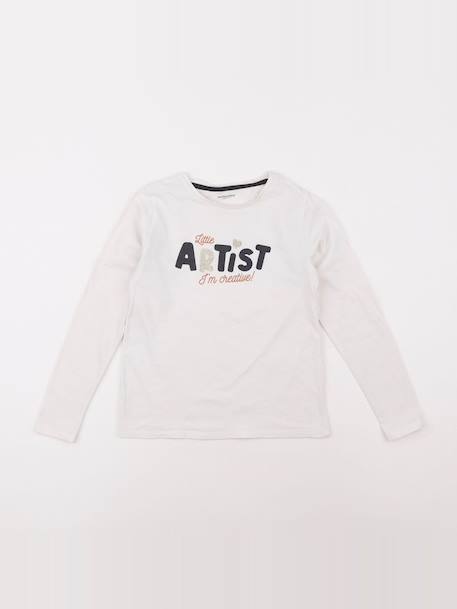 Tee-shirt - 8 ans Blanc 1 - vertbaudet enfant 
