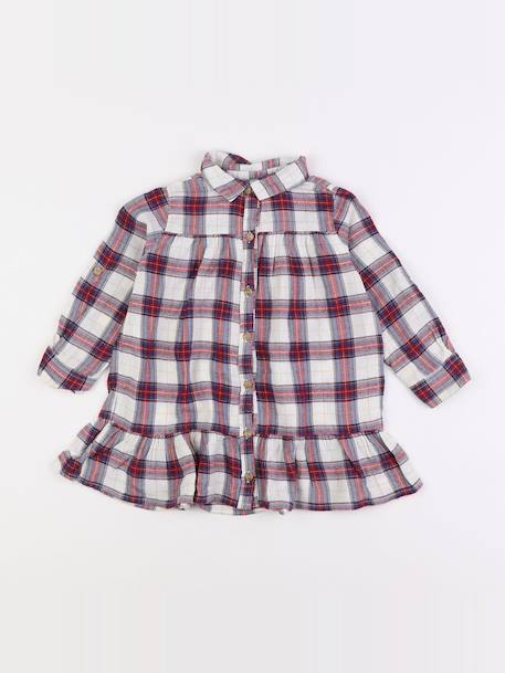 Robe - 2 ans Blanc, rouge 1 - vertbaudet enfant 
