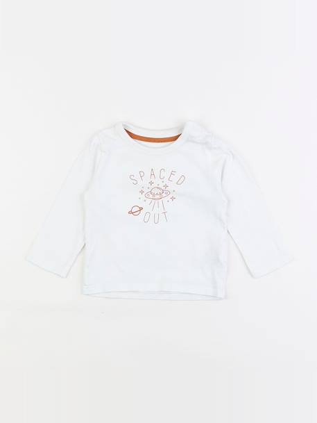 Tee-shirt - 6 mois Blanc 1 - vertbaudet enfant 