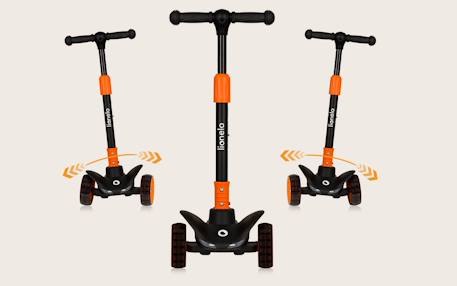 Trottinette enfant 3 roues avec roues led et hauteur réglable - dès 3 ans Green lime+Orange black+Pink rose 8 - vertbaudet enfant 