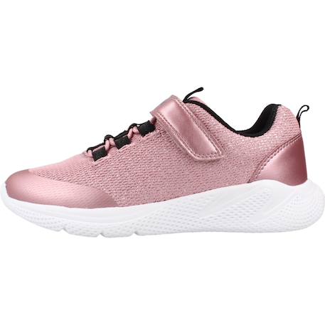 Baskets enfant fille en textile Gris c1363+Rose c8106 8 - vertbaudet enfant 