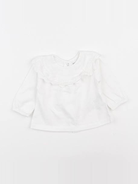 Tee-shirt - 3 mois Blanc 1 - vertbaudet enfant 