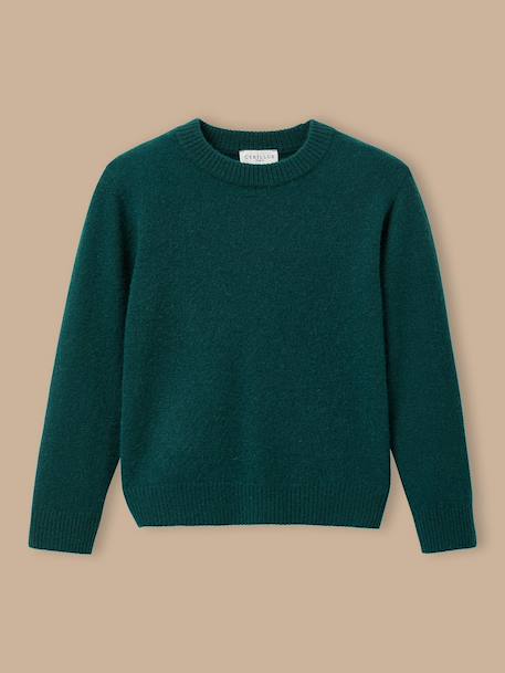 Pull en cachemire garçon Marine+Vert 5 - vertbaudet enfant 