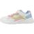Baskets basses à scratch Blanc c0406+Salmon   blanc 2 - vertbaudet enfant 
