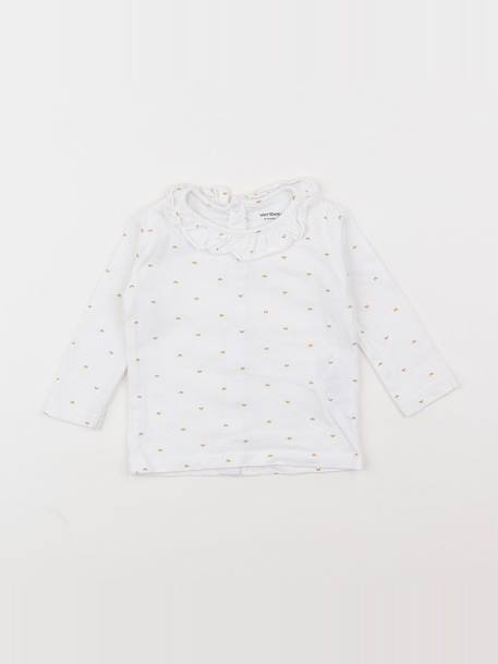 Tee-shirt - 6 mois Blanc 1 - vertbaudet enfant 