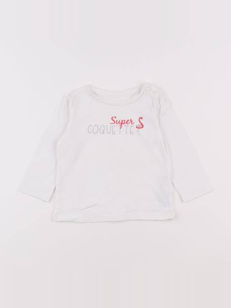 Tee-shirt - 9 mois Blanc 1 - vertbaudet enfant 