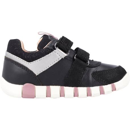 Baskets bébé fille en cuir Noir c9231 1 - vertbaudet enfant 
