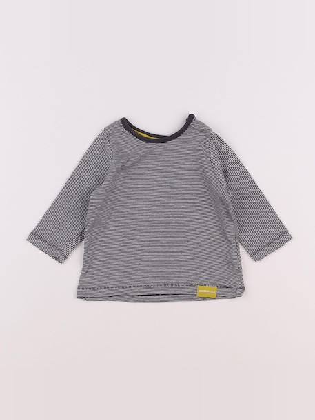 Tee-shirt - 6 mois Blanc, bleu 1 - vertbaudet enfant 