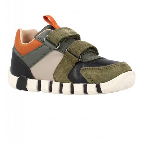 Baskets bébé garçon en cuir Vert c0450 5 - vertbaudet enfant 