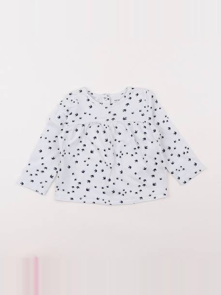 Tee-shirt - 9 mois Blanc 1 - vertbaudet enfant 
