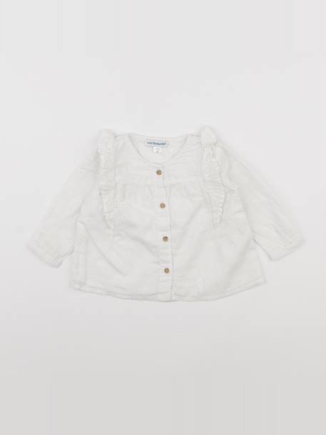 Blouse - 6 mois Blanc 1 - vertbaudet enfant 