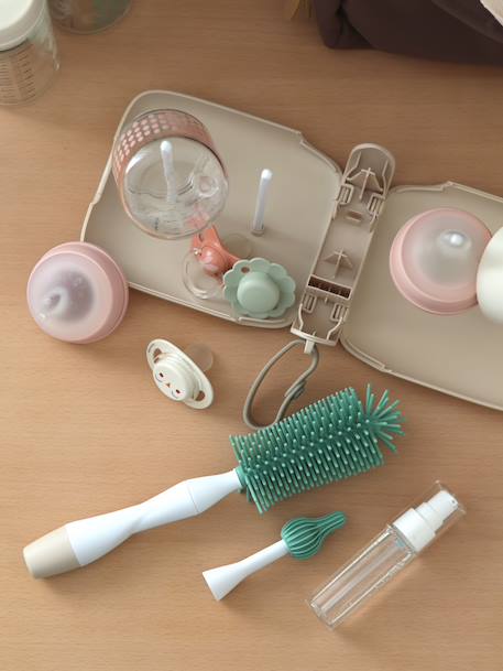 Kit de voyage égoutte bib sable 3 - vertbaudet enfant 