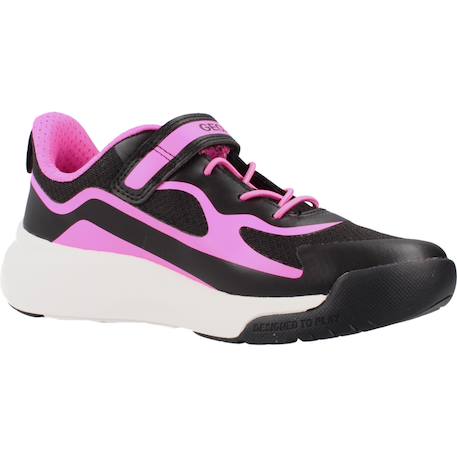 Baskets enfant fille en cuir Noir c0922 5 - vertbaudet enfant 
