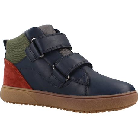 Bottes enfant garçon en cuir Bleu c4002+Multicolore c0718 11 - vertbaudet enfant 