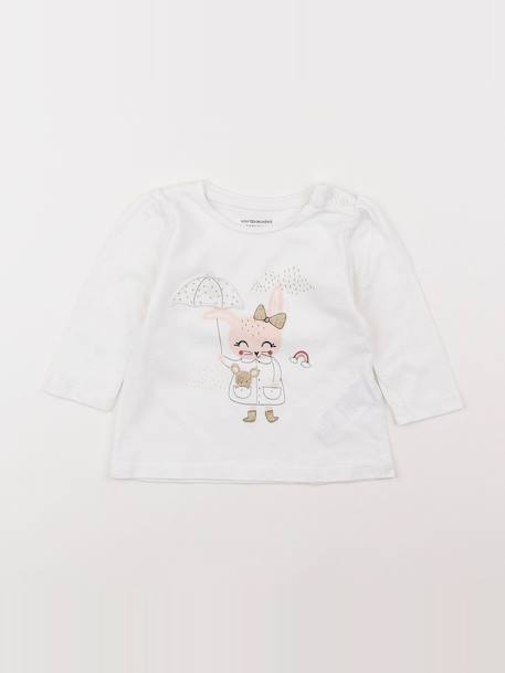 Tee-shirt - 6 mois Blanc 1 - vertbaudet enfant 