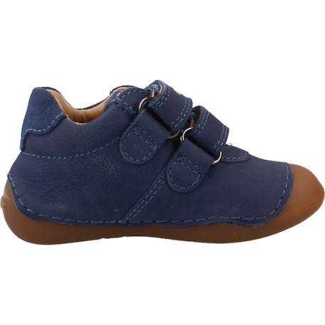 Baskets bébé garçon en textile Bleu c4008 6 - vertbaudet enfant 