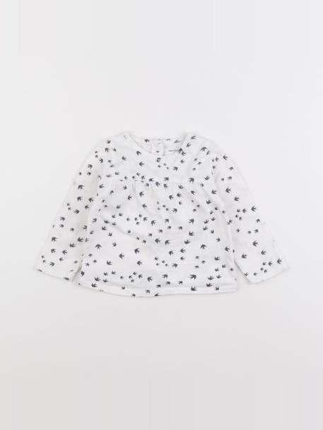 Tee-shirt - 6 mois Blanc 1 - vertbaudet enfant 