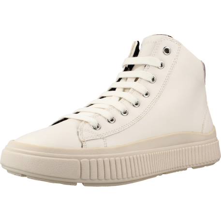 Baskets enfant fille en cuir Blanc c1m1w 4 - vertbaudet enfant 