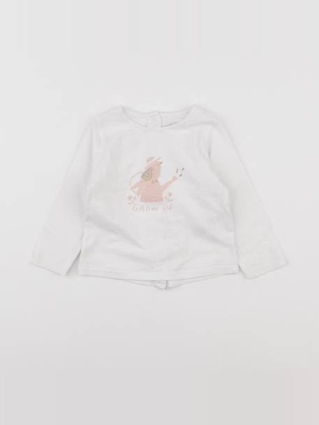 Tee-shirt - 9 mois Blanc 1 - vertbaudet enfant 