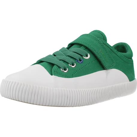 Baskets enfant garçon en textile Bleu c4211+Vert c0594 10 - vertbaudet enfant 