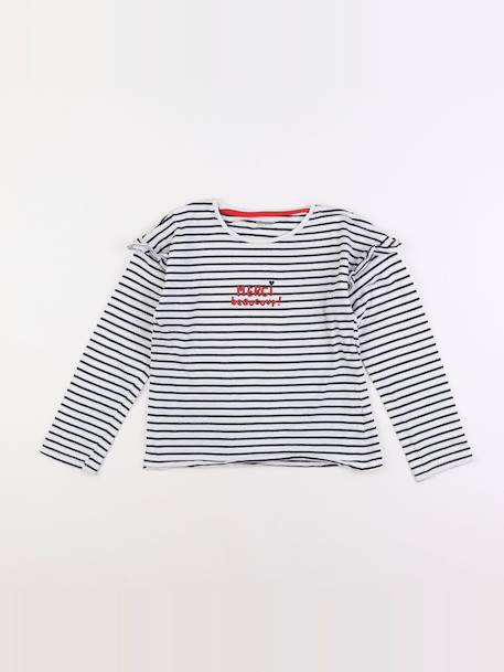 Tee-shirt - 8 ans Blanc, bleu 1 - vertbaudet enfant 