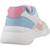 Baskets basses à scratch Blanc c0406+Salmon   blanc 3 - vertbaudet enfant 