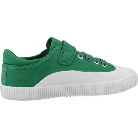 Baskets enfant garçon en textile Bleu c4211+Vert c0594 7 - vertbaudet enfant 