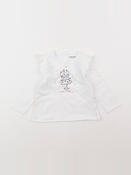 Tee-shirt - 12 mois Blanc 1 - vertbaudet enfant 