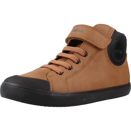 Basket garçon j gisli Bleu c4321+Brun clair c1192+Marron 10 - vertbaudet enfant 