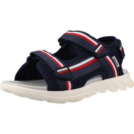 Sandales enfant garçon en textile Bleu c0735+Vert c0938 4 - vertbaudet enfant 