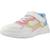 Baskets basses à scratch Blanc c0406+Salmon   blanc 4 - vertbaudet enfant 