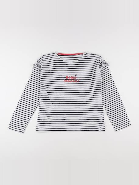 Tee-shirt - 12 ans Blanc, bleu 1 - vertbaudet enfant 