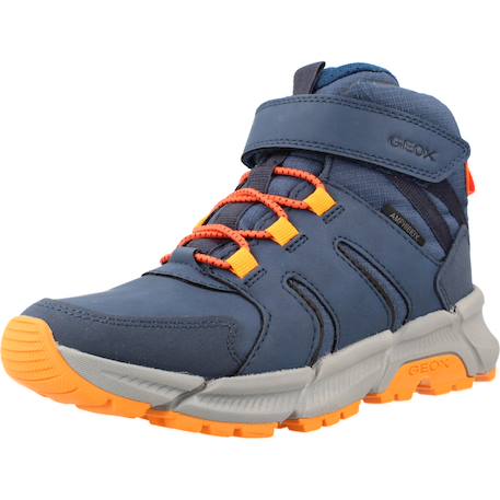Bottines enfant garçon Bleu c4j2t+Marron c0616 1 - vertbaudet enfant 