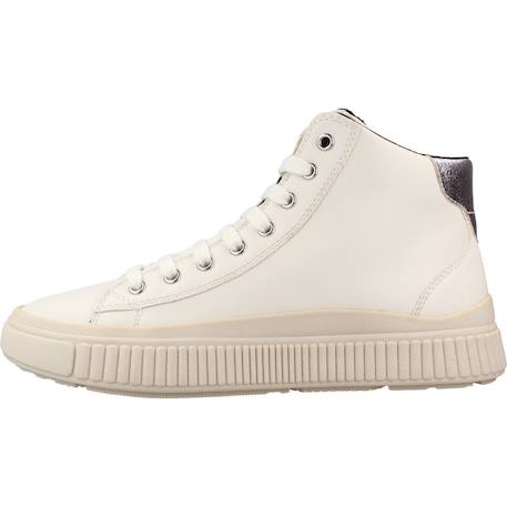 Baskets enfant fille en cuir Blanc c1m1w 2 - vertbaudet enfant 