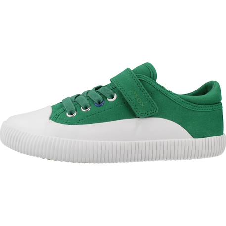 Baskets enfant garçon en textile Bleu c4211+Vert c0594 8 - vertbaudet enfant 