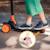 Trottinette enfant 3 roues avec roues led et hauteur réglable - dès 3 ans Green lime+Orange black+Pink rose 16 - vertbaudet enfant 