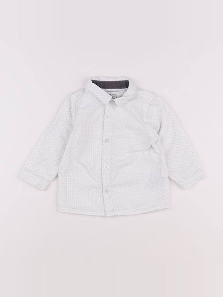 Chemise - 12 mois Blanc 1 - vertbaudet enfant 