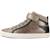 Basket fille modèle j kalispera girl Bronze c0533+Gris 2 - vertbaudet enfant 