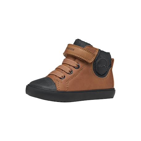 Baskets montantes à scratch Marine bleu claire+Marron noir 8 - vertbaudet enfant 