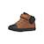 Baskets montantes à scratch Marine bleu claire+Marron noir 8 - vertbaudet enfant 