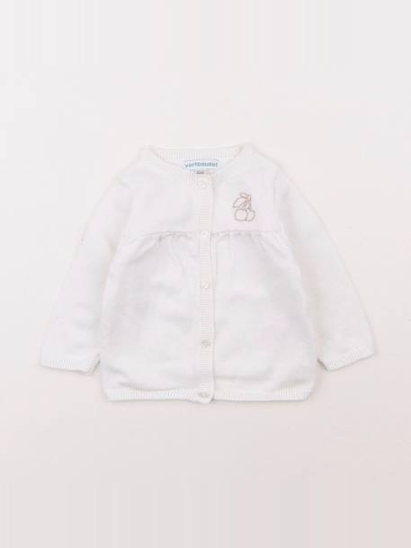 Gilet - 6 mois Blanc 1 - vertbaudet enfant 